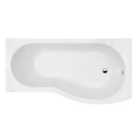 Nuie Right Hand B-Shaped Bath - White