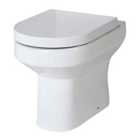 Nuie Harmony Back To Wall Pan - White