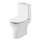 Nuie Freya Rounded Open Back Pan, Cistern & Seat - White