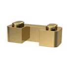 Nuie Brushed Brass Wetroom Screen Support Foot - Brushed Brass