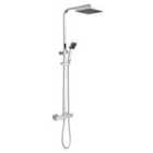 Nuie Thermostatic Bar Square Shower With Kit - Chrome