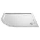 Hudson Reed Offset Quad Shower Tray Left Hand 1200 x 900mm - White