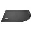 Hudson Reed Offset Quadrant Shower Tray Right Hand 900 x 800mm - Slate Grey