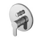 Nuie Round Manual Shower Valve With Diverter - Chrome