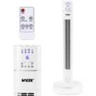 Mylek Tower Fan 36 Inch Cooling Cold Air Stand Fan Remote Control Oscillation and Timer White
