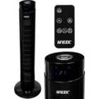 Mylek Tower Fan 34 Inch Cooling Cold Air Stand Fan Remote Control Oscillation and Timer Black