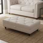 Chesterfield Soft Texture Storage Footstool