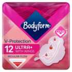Bodyform Ultra Normal Sanitary Towels Wings 12 per pack