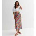 Influence Multicolour Floral Midi Skirt