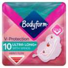 Bodyform Ultra Long Sanitary Towels Wings 10 per pack