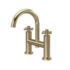 Hudson Reed Tec Crosshead Bath Filler - Brushed Brass