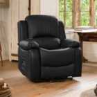 Oviedo Electric Rise And Recline Chair With Massage And Heat Black