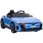 Homcom Audi Rs E-tron Gt Licensed 12V Kids Electric Ride On With Remote - Blue