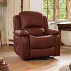 Oviedo Electric Rise And Recline Chair With Massage And Heat Burgundy