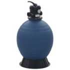 vidaXL Pool Sand Filter With 6 Position Valve Blue 560 Mm