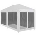 vidaXL Party Tent With 6 Mesh Sidewalls 6X3 M