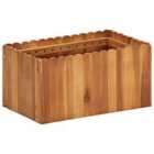 vidaXL Garden Raised Bed 50X30X25cm Solid Acacia Wood