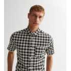 Only & Sons Stone Check Short Sleeve Oxford Shirt