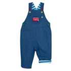 Frugi Hopscotch Dungaree, Chambray/Bus, 0-3 Years