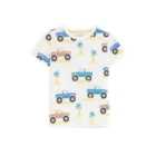 M&S Surf Buggy T-Shirt, 2-7 Years, White
