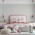 Pink Multi Stripe Wallpaper