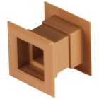 Awenta 4pcs Mini Square Air Vent Door Grille Internal Ventilation Cover Oak Colour