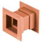 Awenta 4pcs Mini Square Air Vent Door Grille Internal Ventilation Cover Orange Colour