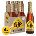 Leffe Blonde Beer Bottles 4 x 330ml