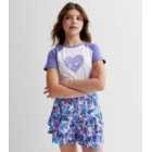 KIDS ONLY Blue Floral Tiered Shorts