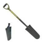 Fencing Spade Grafting Spade Drain Spade for 6 inch holes Professional steel handle heavy duty fencing tool (FREE DELIVERY)