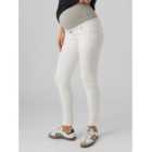 Mamalicious Maternity White Slim Fit Jeans