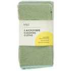 M&S 3 Microfibre Cleaning Cloths 3 per pack