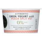 M&S Authentic Greek 0% Yogurt with Peach 150g