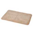 Showerdrape Clover Memory Foam Bath Mat in Mocha