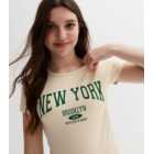 Girls Off White Brooklyn Logo T-Shirt