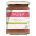Waitrose Rhubarb Apple Ginger Chutney, 320g