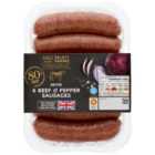 M&S 6 Aberdeen Angus Beef & Pepper Sausages 360g