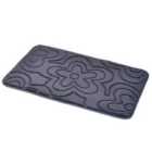 Showerdrape Clover Memory Foam Bath Mat in Charcoal