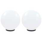 vidaXL LED Bowl Lamps 2 Pcs Spherical 40cm