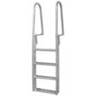 vidaXL 4-step Dock/Pool Ladder Aluminium 167cm