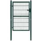 vidaXL 2D Fence Gate (single) Green 106 X 170cm