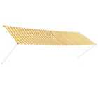 vidaXL Retractable Awning 400X150cm Yellow And White