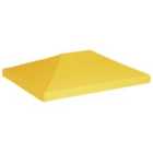 vidaXL Gazebo Top Cover 270 g/m 4x3 m Yellow