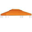 vidaXL Gazebo Cover Canopy Replacement 310 g / m Orange 3 x 4 m