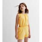 Name It Pale Yellow Sleeveless Playsuit
