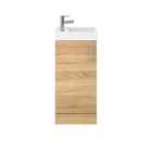 Nuie Vault 400mm Floor Standing Cabinet & Basin - Natural Oak