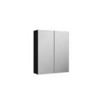 Nuie Arno 600mm Mirror Unit (50/50) - Charcoal Black