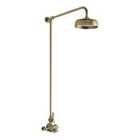 Hudson Reed Wall Mounted Thermostatic Shower Valve & Kit - Brushed Brass