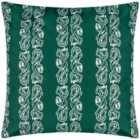 Paoletti Kalindi Stripe Outdoor Polyester Filled Cushion Teal