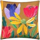 Wylder Nature House Of Bloom Celandine Outdoor Polyester Filled Cushion Saffron